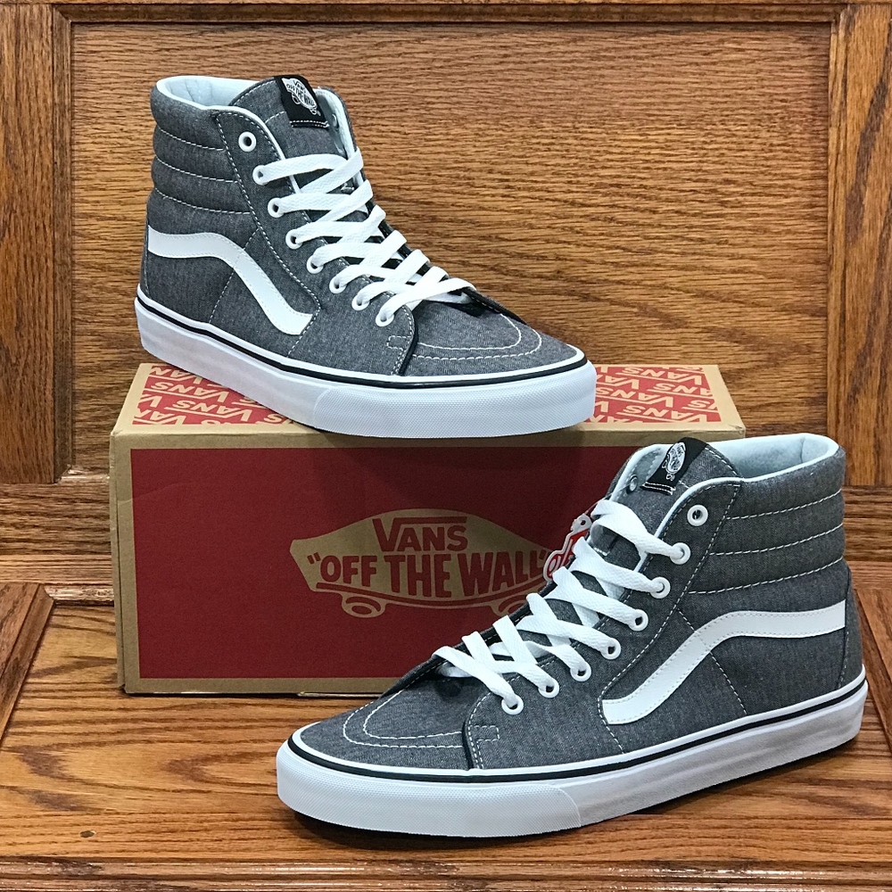 Vans Sk8 Hi Micro Herringbone Black True White